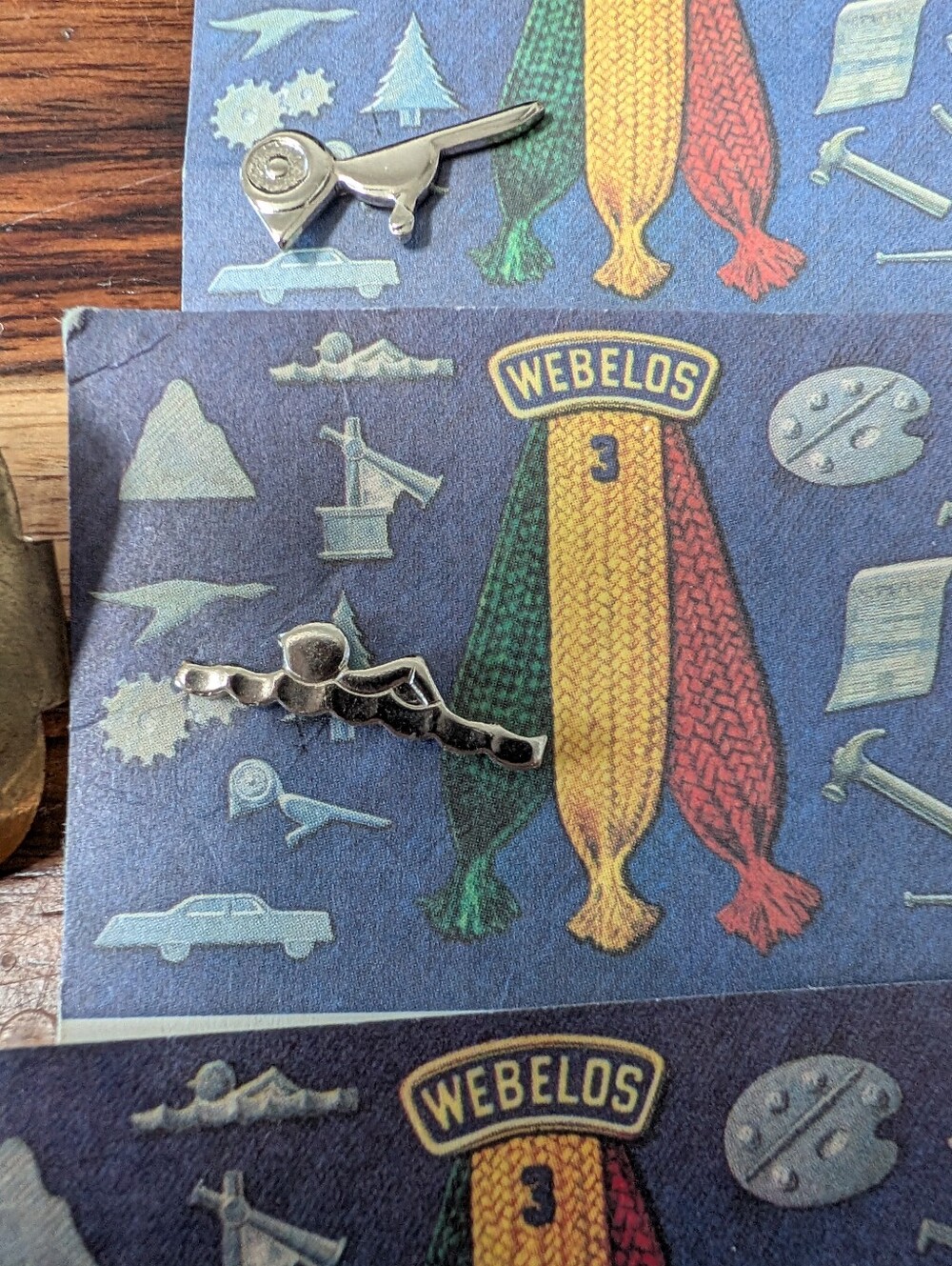Vintage 1980s Boy Scouts Cub Scouts Webelos Metal Activity Badge Pins & More Lot - Picture 4 of 6